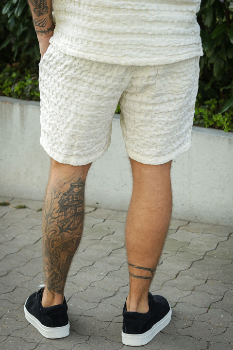 ONLY & SONS Braddock Regular Waffle Shorts Egret