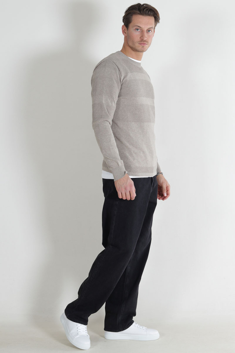 Kronstadt Hannes Cotton knit Sand mix
