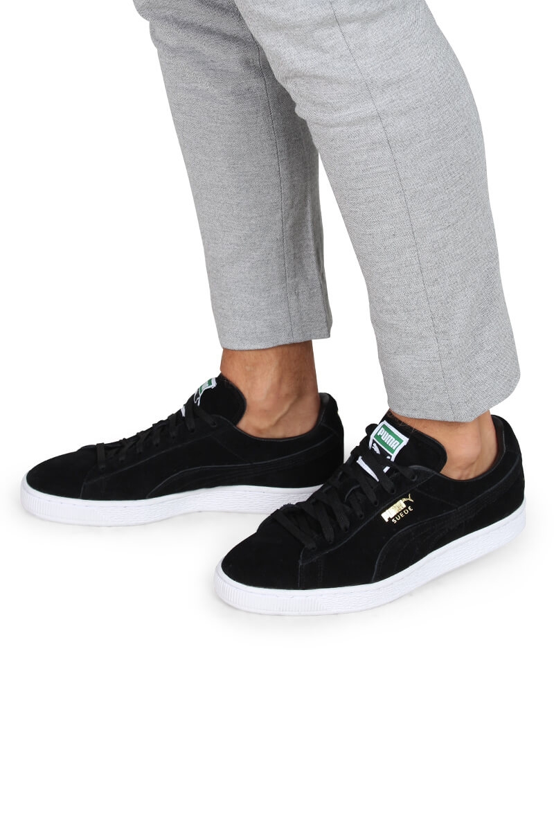Puma Suede Classic Sneakers Black Team Gold White