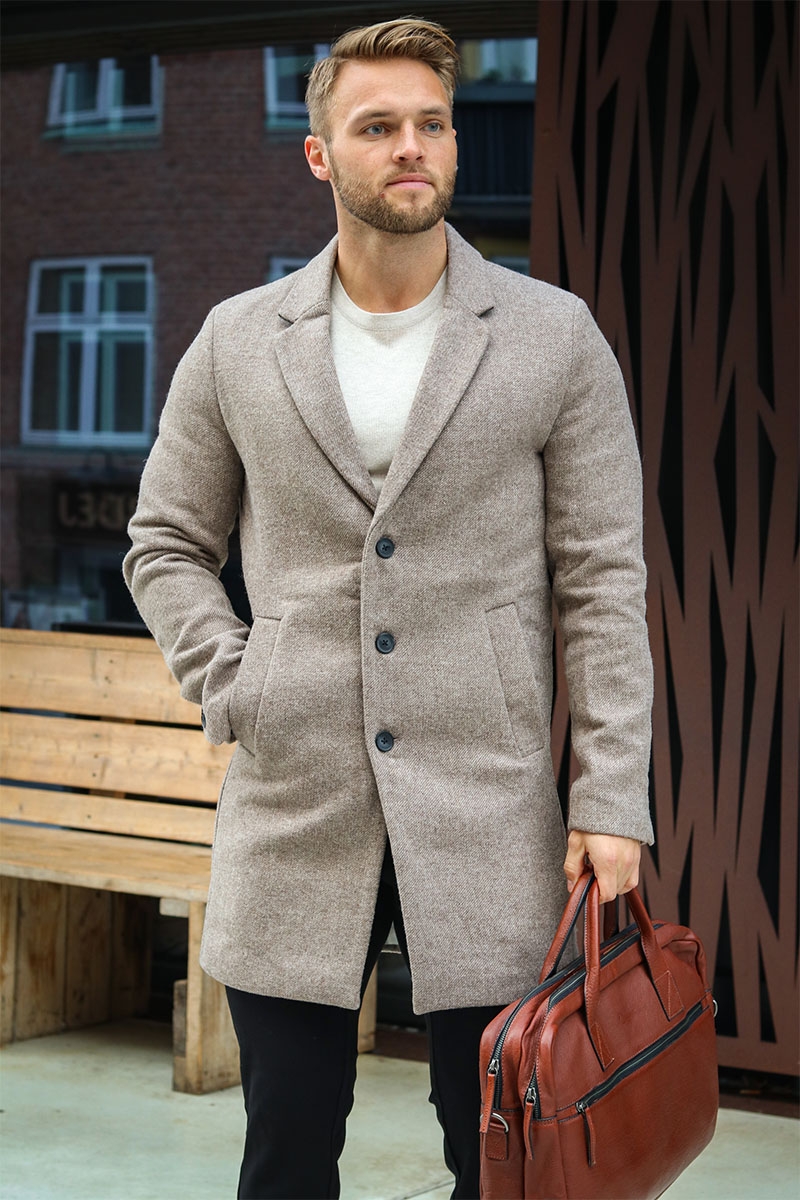 Jack and jones wool coat sales