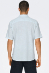 ONLY & SONS Caiden SS Linen Hemd Cashmere Blue