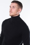 Selected BERG ROLL NECK Black