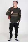 Only & Sons Cesco 5 Struc Stripe Stricken Forest Night