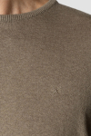 Clean Cut Copenhagen Claude crewneck knit Dark beige melange