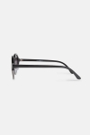 Fashion Rund Sonnenbrille Blank Sort/Gun