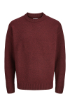 Jack & Jones Soho Ollie Knit Crew Neck Cabernet