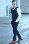 Jack & Jones FRANCO WAISTCOAT Navy Blazer