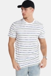 Only & Sons Leonard Stripe SS T-Hemd White