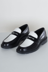 Jack & Jones Dax Leather Loafer Black White