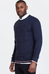 Les Deux Embossed Sweatshirt Dark Navy