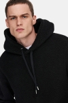 ONLY & SONS ONSREMY REG TEDDY HOODIE SWEAT Black