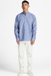 Jack & Jones JPRBLASUMMER HALF PLACKET Hemd L/S SN Faded Denim