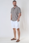 Woodbird Bommy Linen Shorts Off White