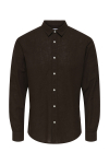 ONLY & SONS Caiden LS Linen Hemd Coffee Bean