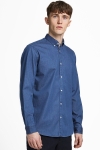 Jack & Jones JPRBLALOGO STRETCH DENIM Hemd L/S STS Medium Blue Denim SLIM FIT