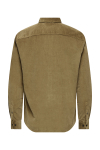 ONLY & SONS Michael Regular Fit Stretch Cord Hemd LS Otter