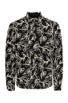 ONLY & SONS Sandoro Regular Fit Rope Hemd Jet Black