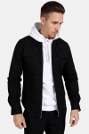 Clean Cut Pocket Jersey Jacke Black