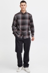 Solid Craig Hemd Gray Melange