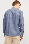 Jack & Jones Summer Band Linen Hemd LS Faded Denim