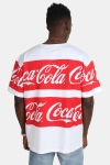 Mister Tee Merchcode Coca Cola Stripe Oversized T-Hemd White