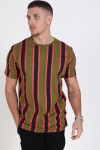 Denim Project Mulit T-Hemd Olive Big Stripe
