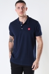Kronstadt Albert Recycled cotton polo Navy