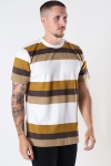 Fat Moose Caleb Cotton Tee SS Ecru Bronze Stripe