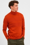 Selected SLHMAINE LS KNIT ROLL NECK W NOOS Bombay Brown