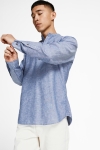 Jack & Jones JPRBLASUMMER HALF PLACKET Hemd L/S SN Faded Denim