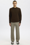 Selected Dane LS Structure Knit Crew Neck Demitasse