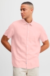 Solid Allan SS Linen Hemd Powder Pink