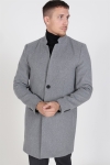 Only & Sons Maximilian Wool Trench Frakke Light Grey Melange