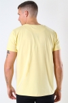 Basic Organic T-Hemd Pastel Yellow