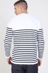 Kronstadt Link Stripe Stricken Off White/navy