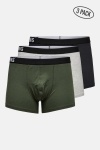 ONLY & SONS ONSFITZ SOLID COLOR TRUNK 3 PACK Peat PEAT + MGM + BLACK
