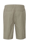 Solid Aurelius Elasticated Linen Shorts Vetiver