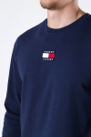 TJM LS TOMMY BADGE TEE Twilight Navy