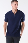 Jack & Jones Blabristol Stricken SS Polo Maritime Blue