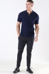 Jack & Jones Blabristol Stricken SS Polo Maritime Blue