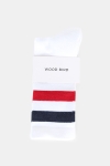 WoodBird Tennis Strümpfe White/Navy/Red