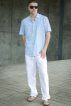 Jack & Jones Summer Hemd SS Chambray Blue