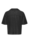 ONLY & SONS Novak Relax Resort SS Lace Hemd Black