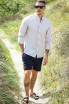 Jack & Jones Summer Band Hemd LS Crockery