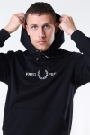 Fred Perry Graphic Hooded Sweat Black