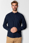 Clean Cut Copenhagen Ran Mao Hemd L/S Navy Stripe
