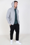 Solid Organic Morgan Zip Sweatshirts Light Grey Mel