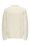 ONLY & SONS Dale Relaxed Fit Polo Knit Gardenia