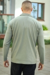 Selected Relax Plisse LS Hemd Vetiver