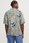 Jack & Jones Jeff AOP Resort Hemd SS Oil Green